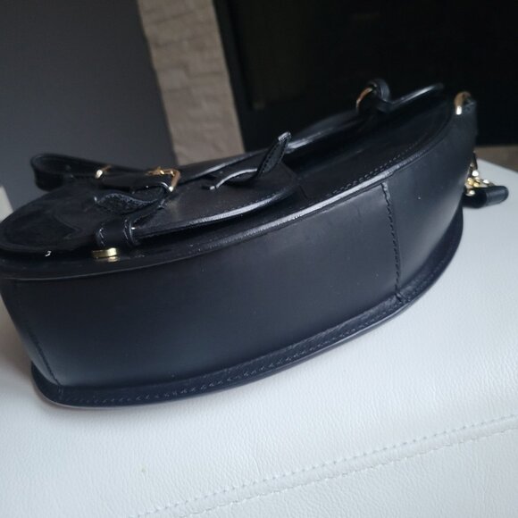 Boldrini Selleria Leather Black Handbag / Shoulder Bag - Picture 2 of 6
